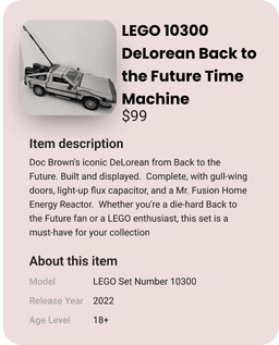 Generated listing example - Nike Sneakers